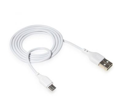 Кабель USB XO NB103 microUSB 2.1A 1m білий 3261299