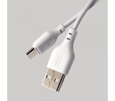 Кабель USB XO NB103 microUSB 2.1A 1m білий 3261300