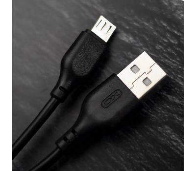 Кабель USB XO NB103 microUSB 2.1A 1m чорний 3261175
