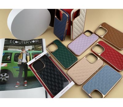 Чохол для iPhone 13 Pro Puloka leather case purple 3261507