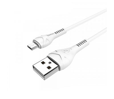 Кабель USB Hoco X27 Excellent microUSB 2.4A 1,2m білий 3261108