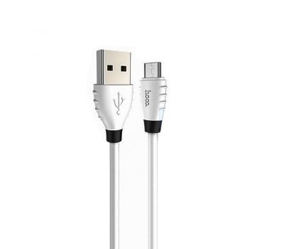 Кабель USB Hoco X27 Excellent microUSB 2.4A 1,2m білий 3261109