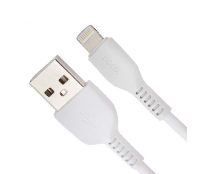 Кабель USB Hoco X13 Easy Charging Lightning 2.4A 1m білий 3261105