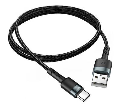 Кабель USB Hoco DU46 Charging Type-C 1m чорний 3261250