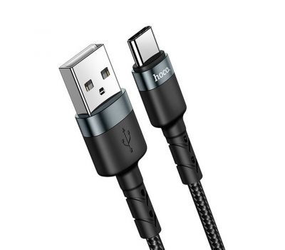 Кабель USB Hoco DU46 Charging Type-C 1m чорний 3261251