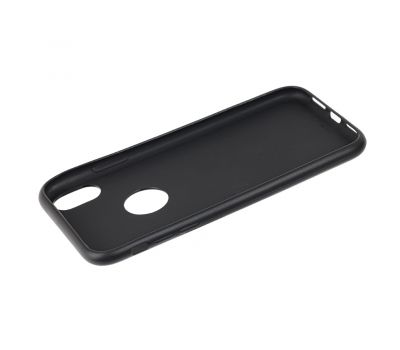 Чохол для iPhone Xr Rock з Логотипом soft матовий чорний 3262200