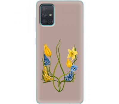 Чохол для Samsung Galaxy A71 (A715) MixCase патріотичні квіти у формі г