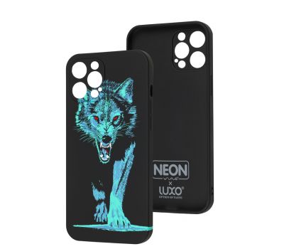 Чохол для iPhone 12 Pro Max WAVE neon x luxo Wild wolf