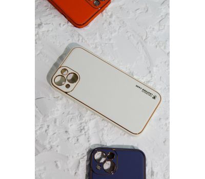 Чохол для iPhone 14 Leather Xshield apricot 3265541