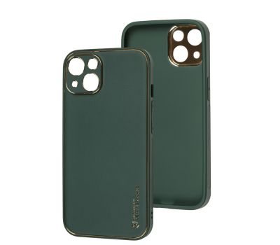 Чохол для iPhone 14 Leather Xshield army green