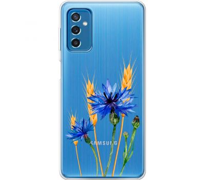 Чохол для Samsung Galaxy M52 (M526) Mixcase квіти волошки в колосках