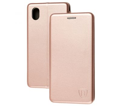 Чохол книжка Premium для Samsung Galaxy A01 Core (A013) рожево-золотистий