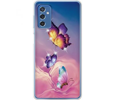 Чохол із стразами Samsung Galaxy M52 (M526) Butterflies