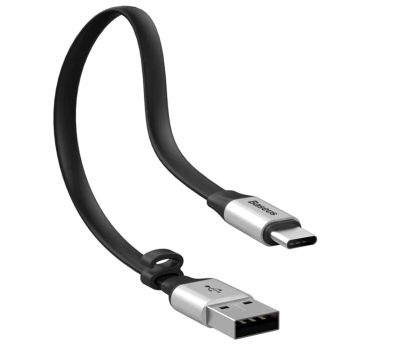 Кабель USB Baseus Type-C Nimble Portable 3.0A 0.23m сріблястий 3267376