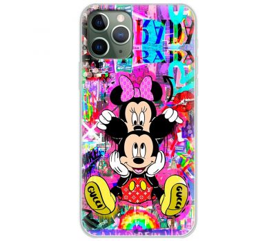 Чохол для iPhone 11 Pro MixCase графіті Mickey and Minnie mouse