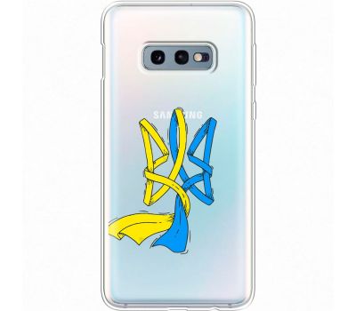 Чохол для Samsung Galaxy S10e (G970) MixCase патріотичні синє-жовтий Тризуб