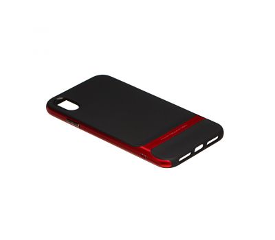 Чохол Rock Royce Series для iPhone Xs Max чорно-червоний 3270925