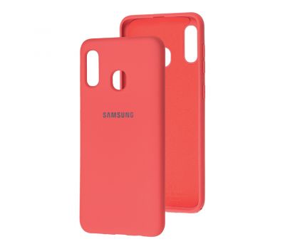 Чохол для Samsung Galaxy A20 / A30 Silicone Full кораловий