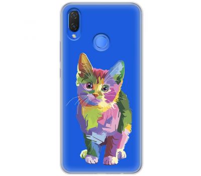 Чохол для Huawei P Smart Plus Mixcase кольоровий котик