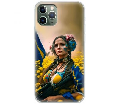 Чохол для iPhone 11 Pro Max MixCase патріотичні ніжна Українка