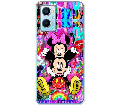 Чохол для Oppo A76 / A96 MixCase графіті Mickey and Minnie mouse