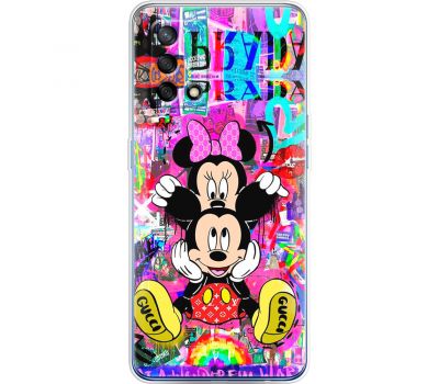 Чохол для Oppo A74 MixCase графіті Mickey and Minnie mouse