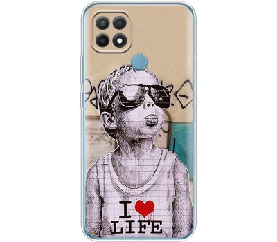 Чохол для Oppo A15 / A15s MixCase графіті I love life