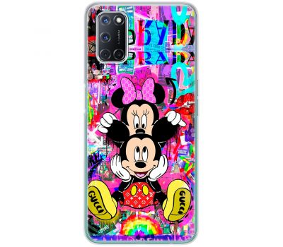 Чохол для Oppo A52 / A72 / A92 MixCase графіті Mickey and Minnie mouse