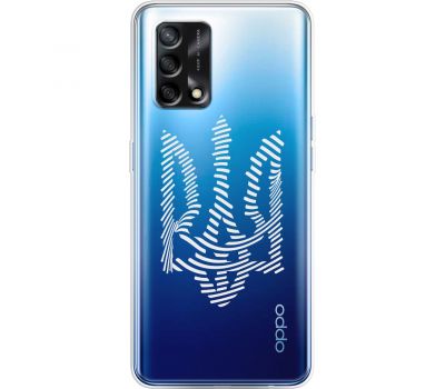 Чохол для Oppo A74 MixCase патріотичні білий тризуб