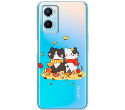 Чохол для Oppo A76 / A96 MixCase осінь котяча осінь