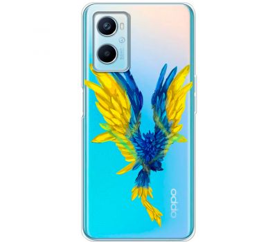 Чохол для Oppo A76 / A96 MixCase патріотичні жовто-синій птах