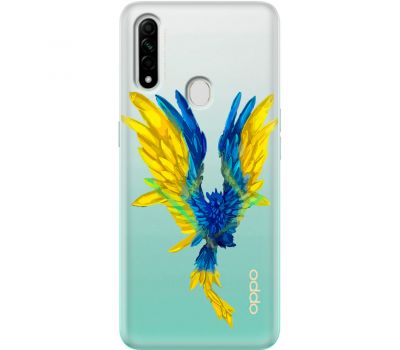 Чохол для Oppo A31 MixCase патріотичні жовто-синій птах