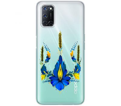 Чохол для Oppo A52 / A72 / A92 MixCase патріотичні тризуб з квітів