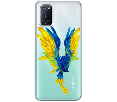 Чохол для Oppo A52 / A72 / A92 MixCase патріотичні жовто-синій птах