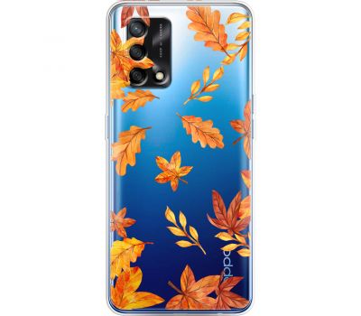 Чохол для Oppo A74 MixCase осінь осінні листочки
