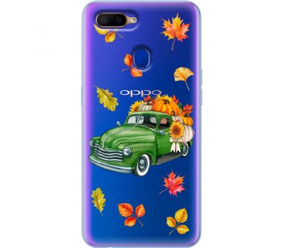 Чохол для Oppo A5s / A12 MixCase осінь авто з гарбузами