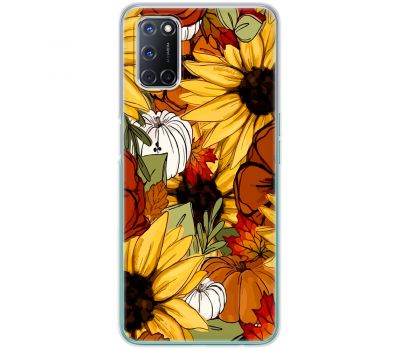 Чохол для Oppo A52 / A72 / A92 MixCase осінь гарбузи і соняшники