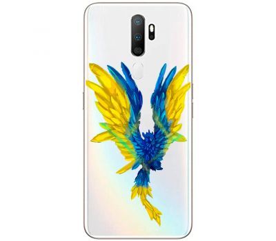 Чохол для Oppo A5 / A9 (2020) MixCase патріотичні жовто-синій птах