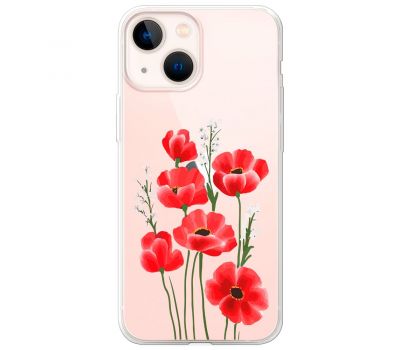 Чохол для iPhone 14 Mixcase квіти маки в польових травах