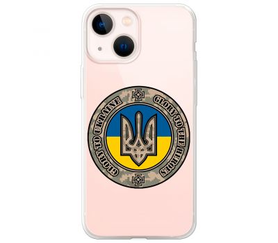 Чохол для iPhone 14 MixCase патріотичні шеврон Glory to Ukraine 3280842