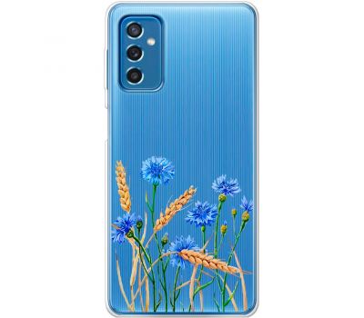 Чохол для Samsung Galaxy M52 (M526) Mixcase квіти волошки в пшениці