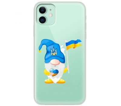 Чохол для iPhone 11 MixCase патріотичні гномік з Україною