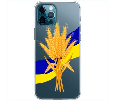 Чохол для iPhone 12 Pro Max MixCase патріотичні пшениця з України