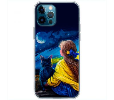 Чохол для iPhone 13 Pro Max MixCase патріотичні зіркова ніч картина