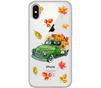 Чохол для iPhone Xs Max MixCase осінь авто з гарбузами