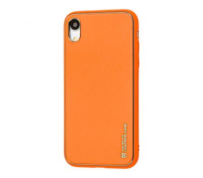 Чохол для iPhone Xr Leather Xshield помаранчевий