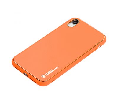 Чохол для iPhone Xr Leather Xshield помаранчевий 3281967
