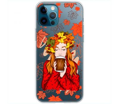 Чохол для iPhone 14 Pro Max MixCase осінь дівчина з віночком