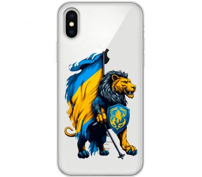 Чохол для iPhone X / Xs MixCase патріотичні Український лев