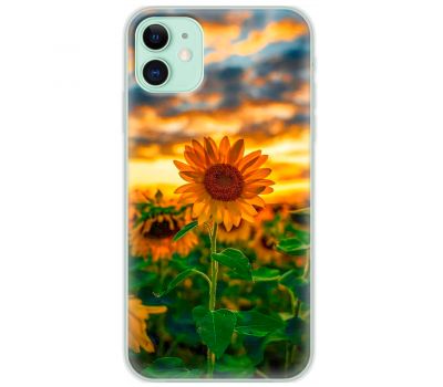 Чохол для iPhone 12 MixCase осінь поле соняшників